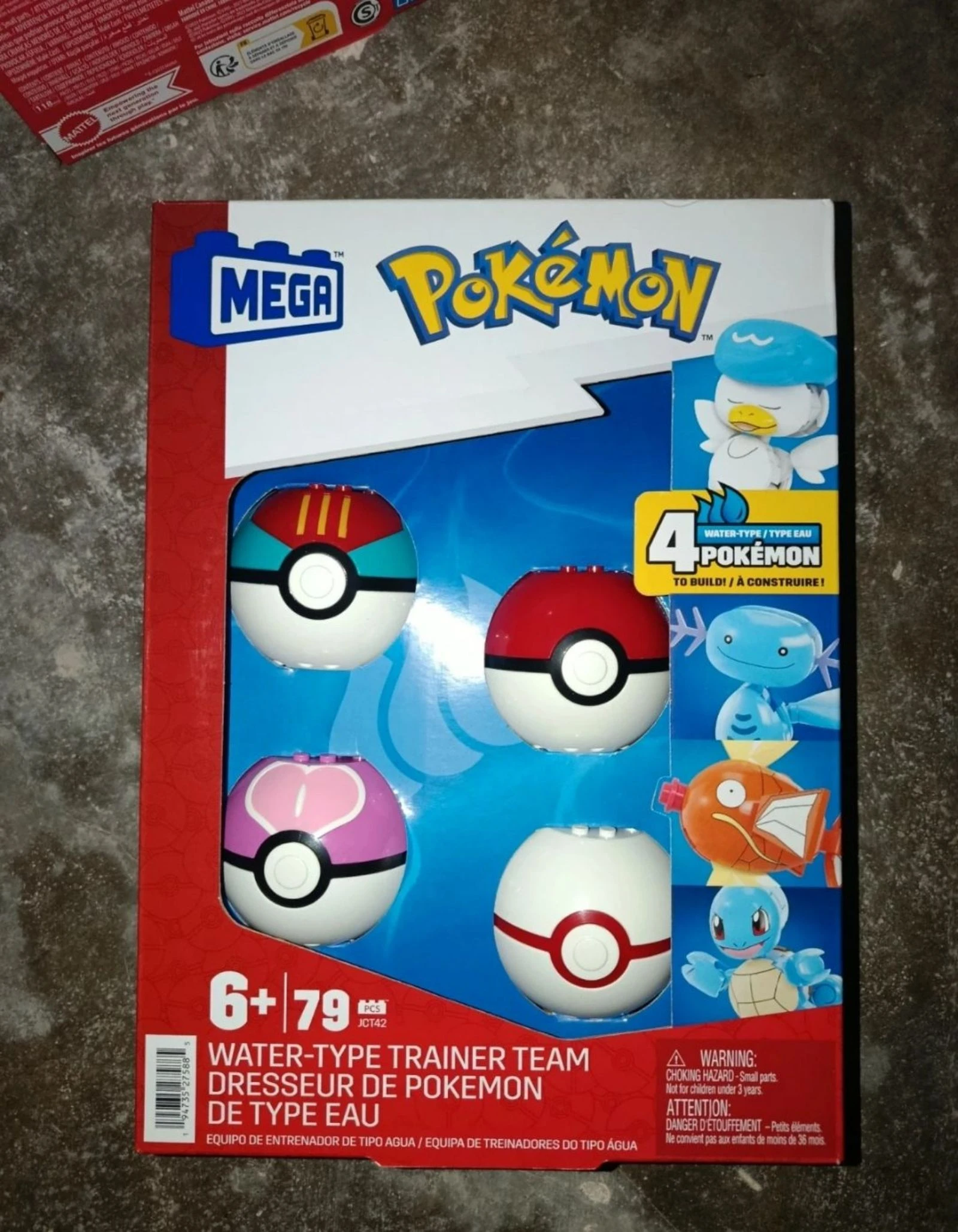 Méga construx pokémon de type eau 